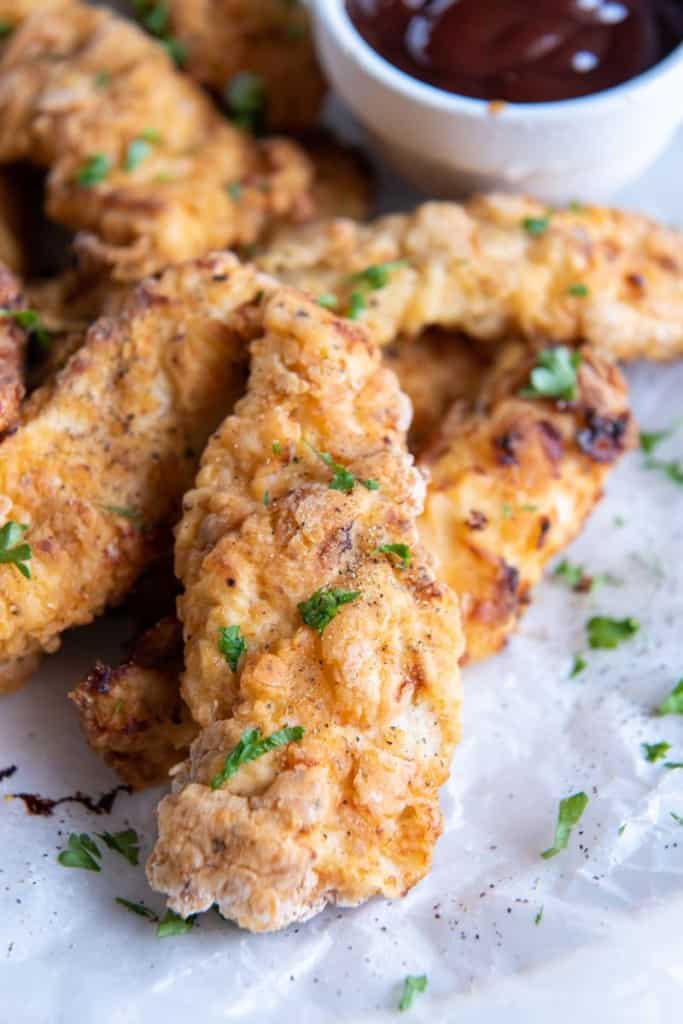 air fryer chicken tenders with flour and egg