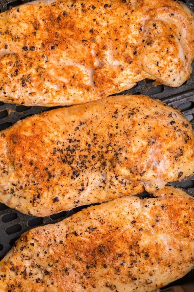 cooked air fryer grilled chicken