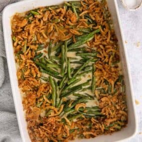 ready to serve green bean casserole