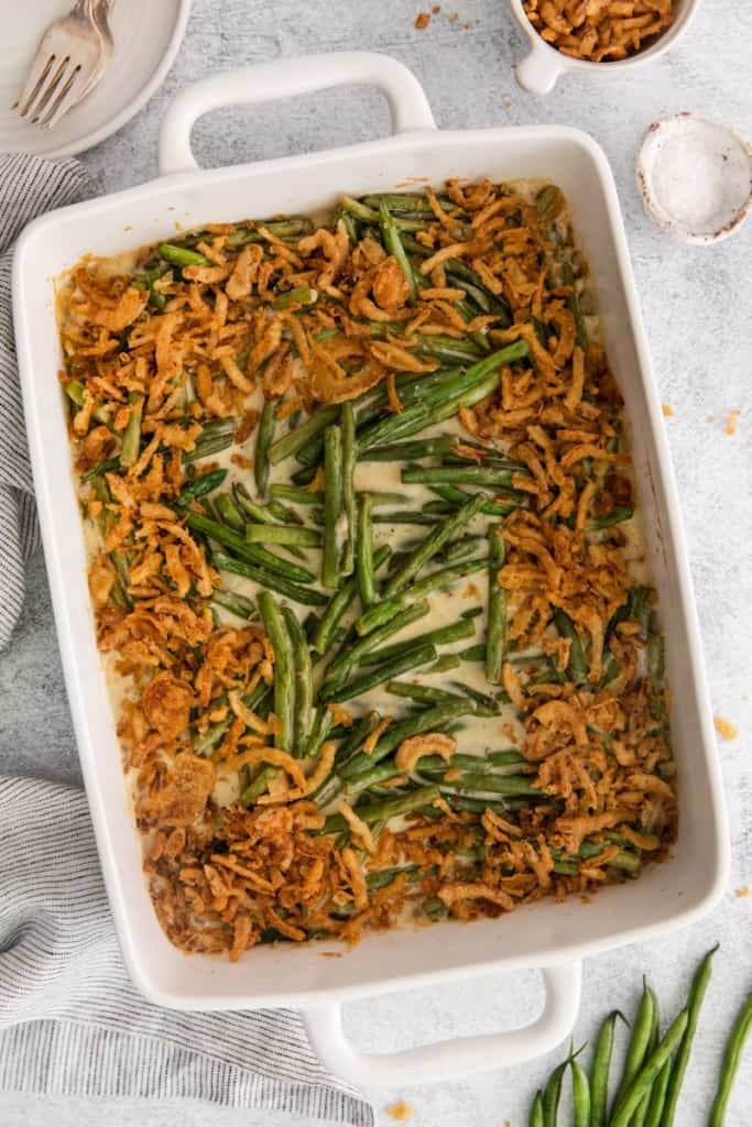 ready to serve green bean casserole