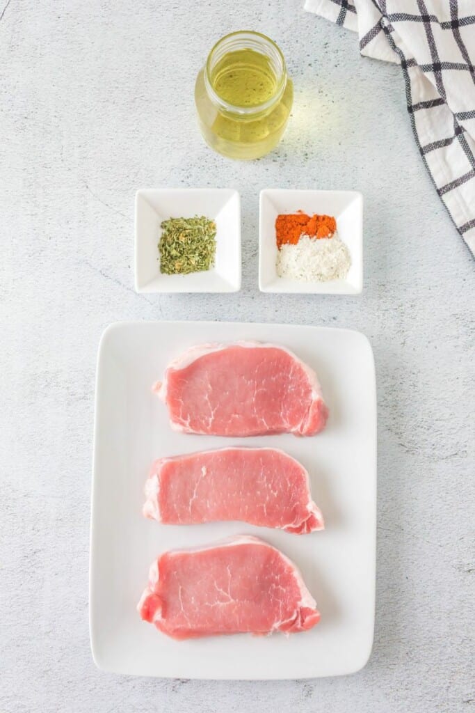 ingredients to make ninja foodi pork chops