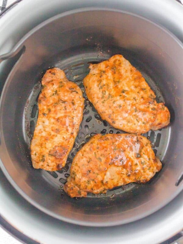 cooked pork chops