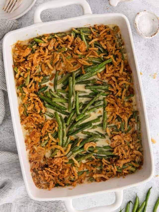 Easy Green Bean Casserole - without Mushrooms! - Everyday Family Cooking