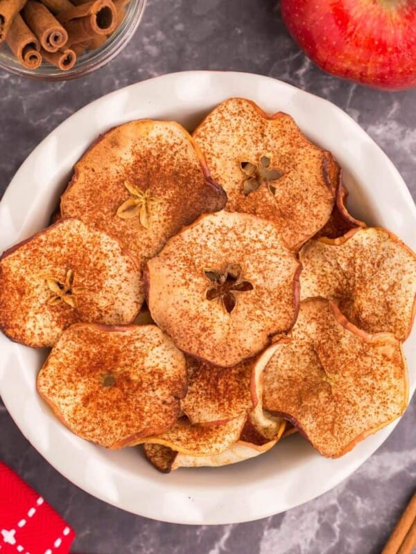 ready to serve air fried apple chips