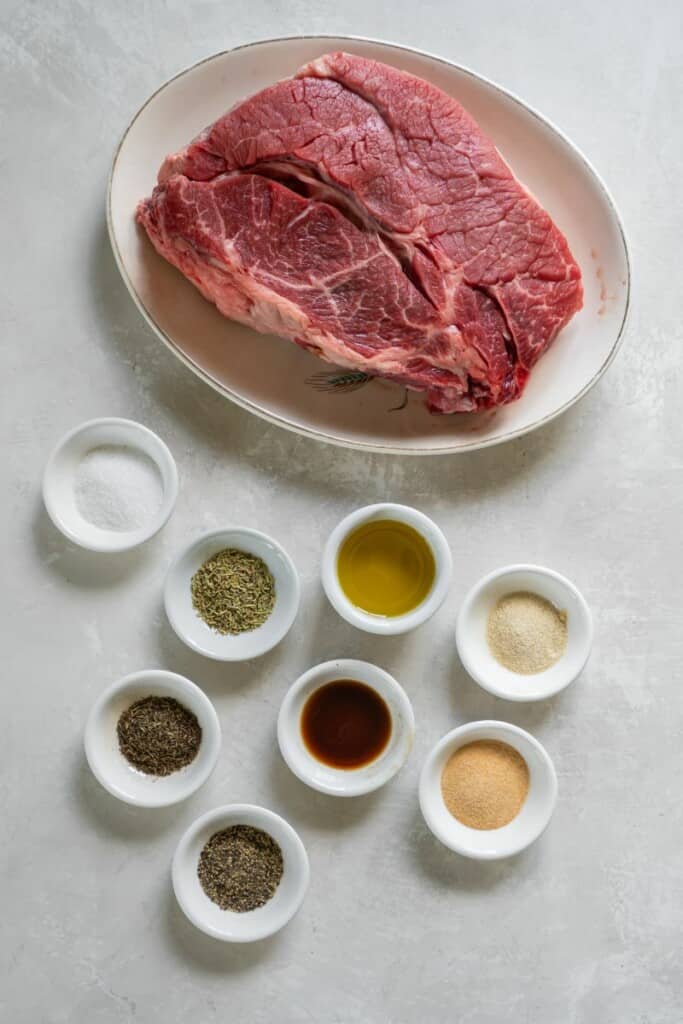 ingredients to make air fryer chuck roast