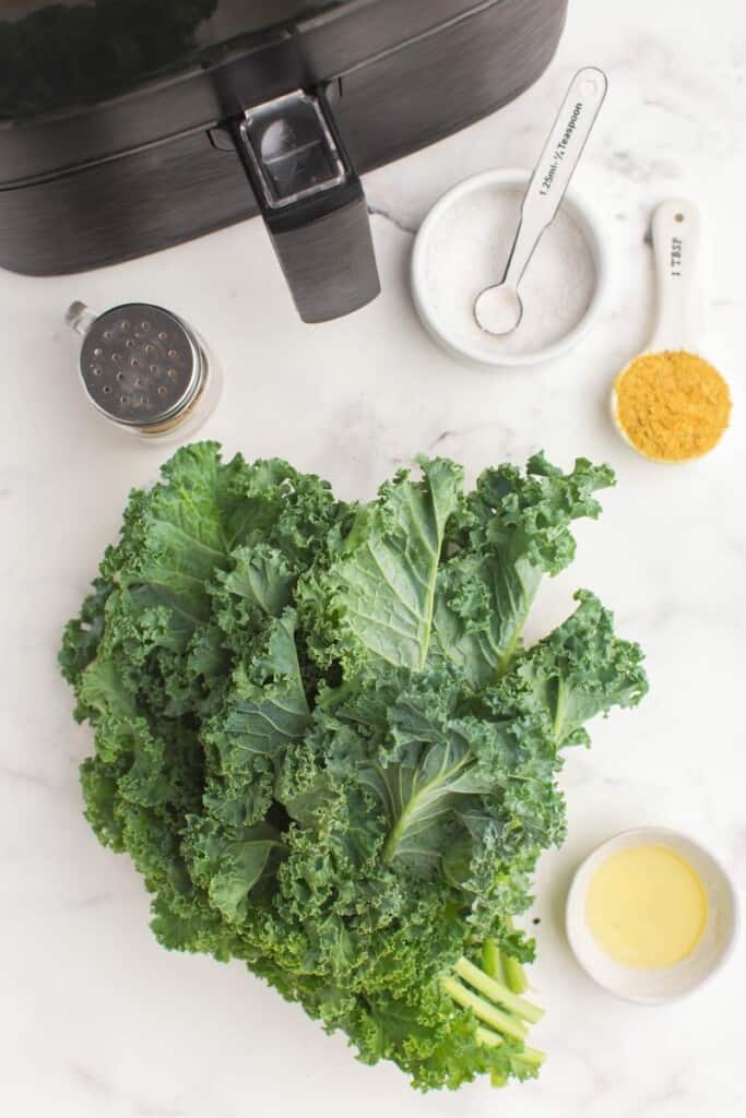 ingredients to make kale chips