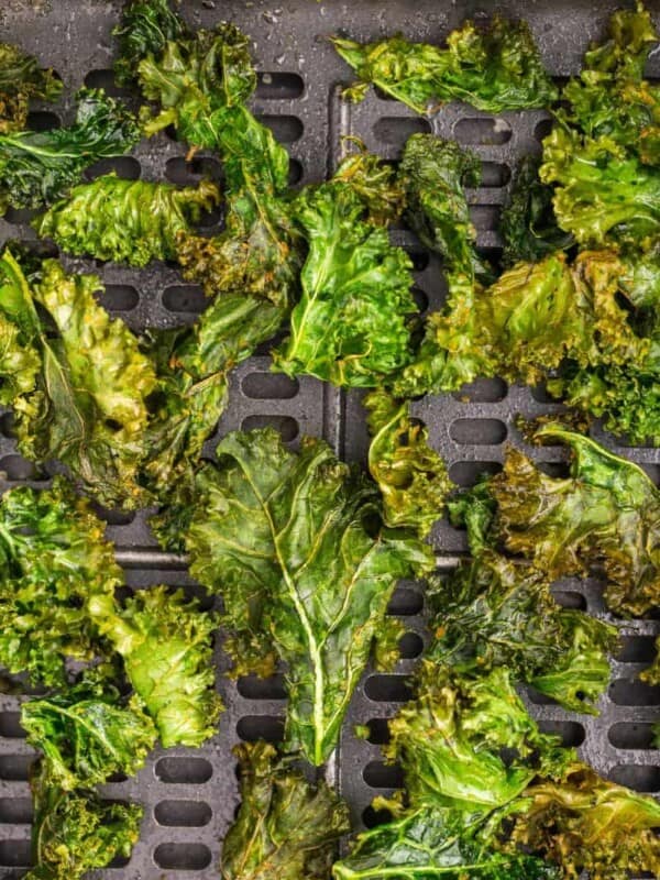 air fried kale chips