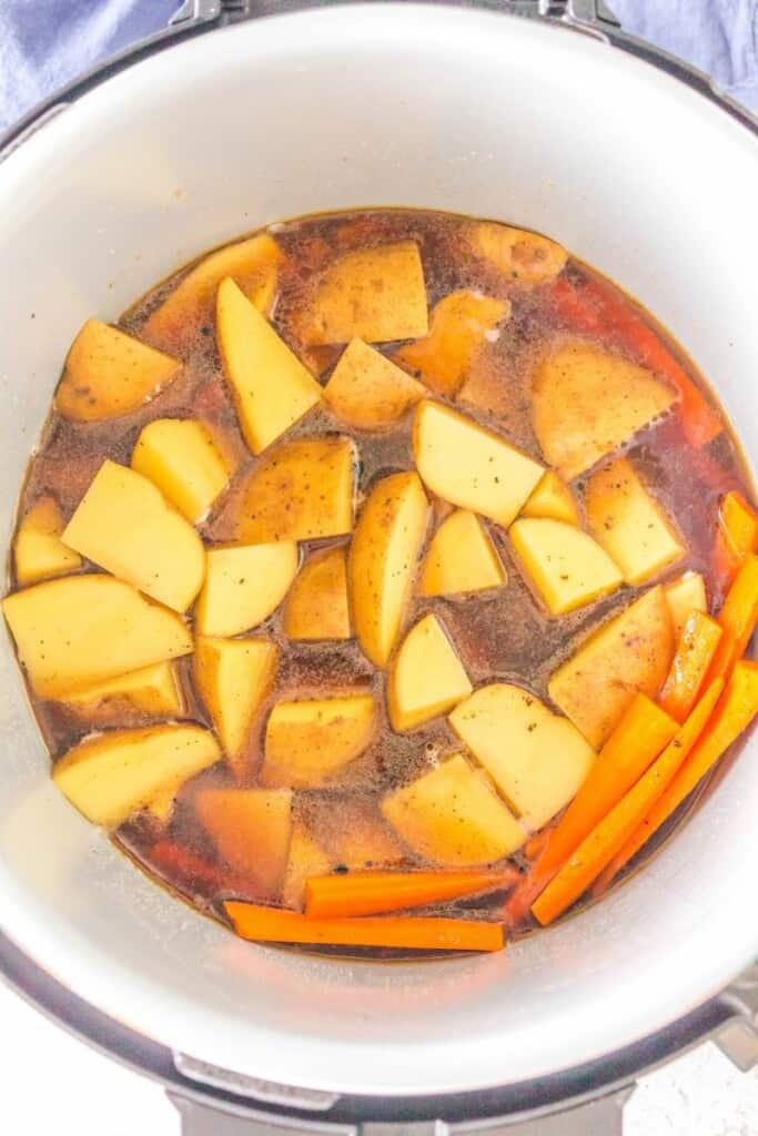 potatoes and carrots in ninja foodi