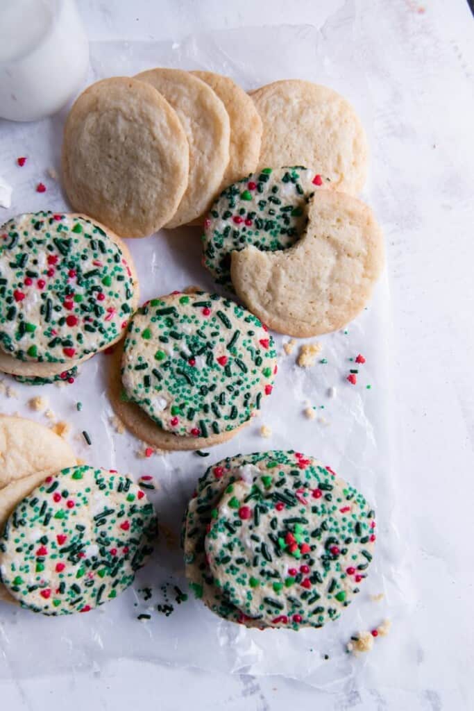 sprinkled sugar cookies