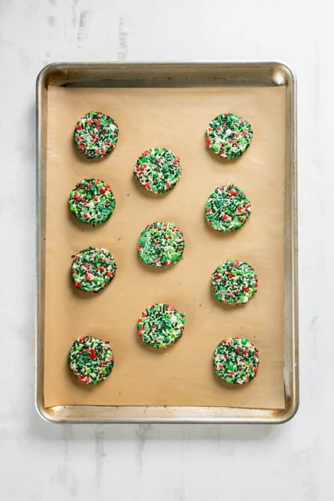 sprinkled cookies