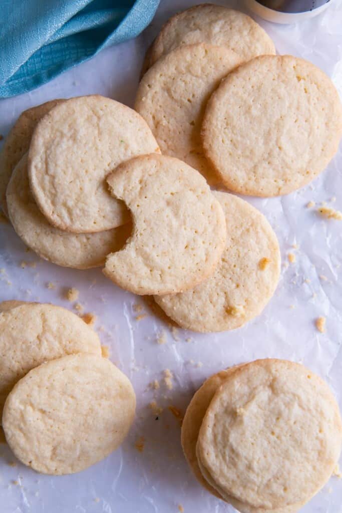 sugar cookies with bite out of them