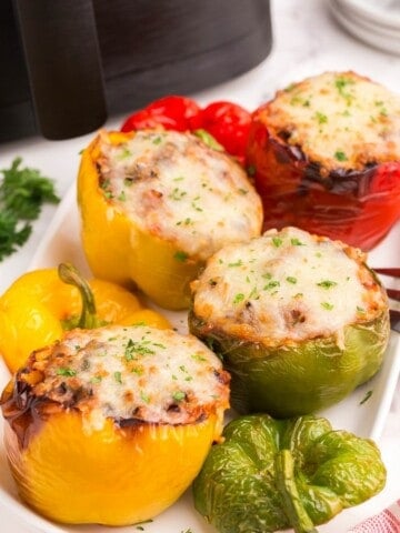 air fried stuffed peppers