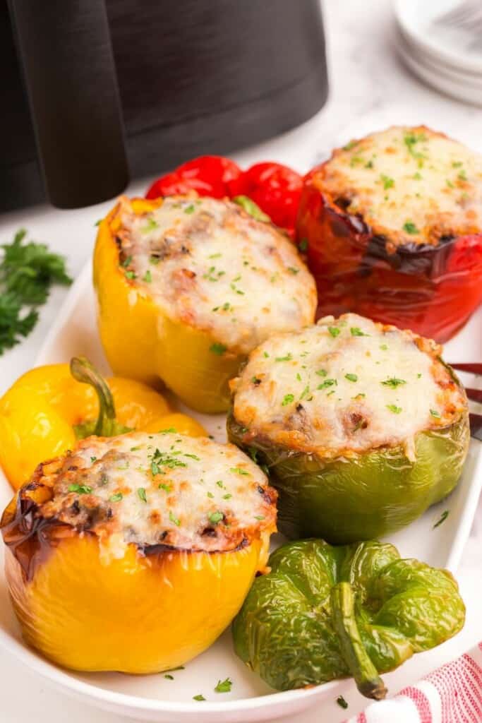 air fried stuffed peppers