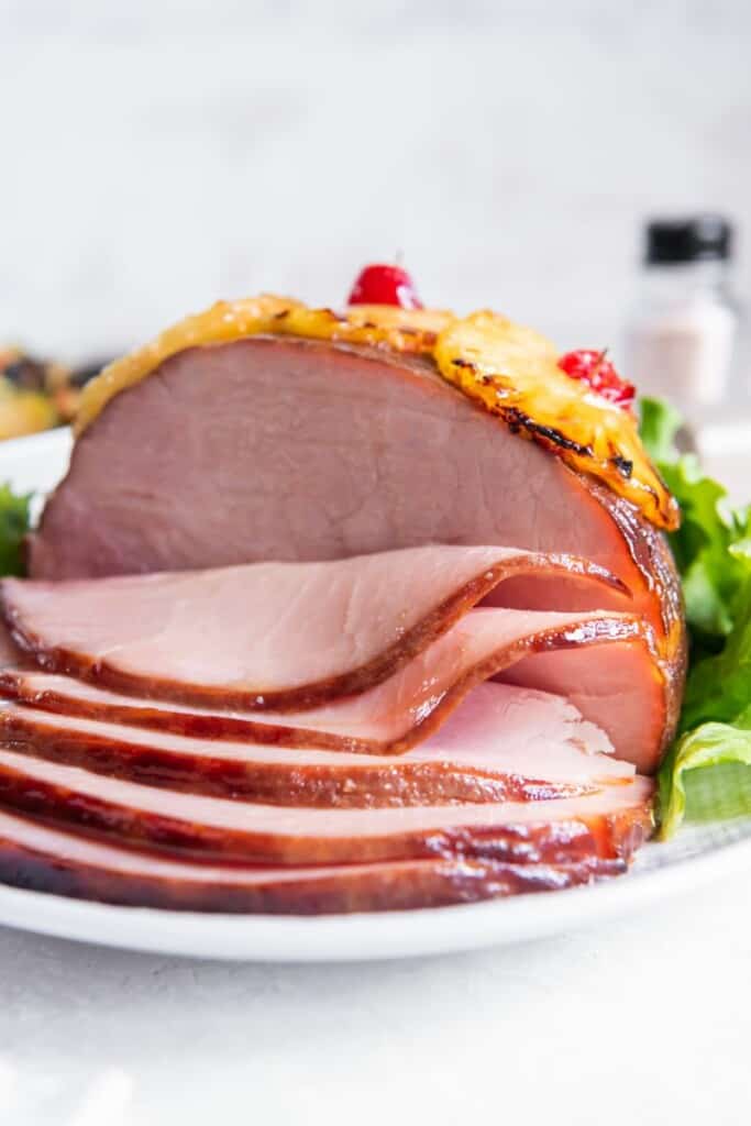 sliced ham