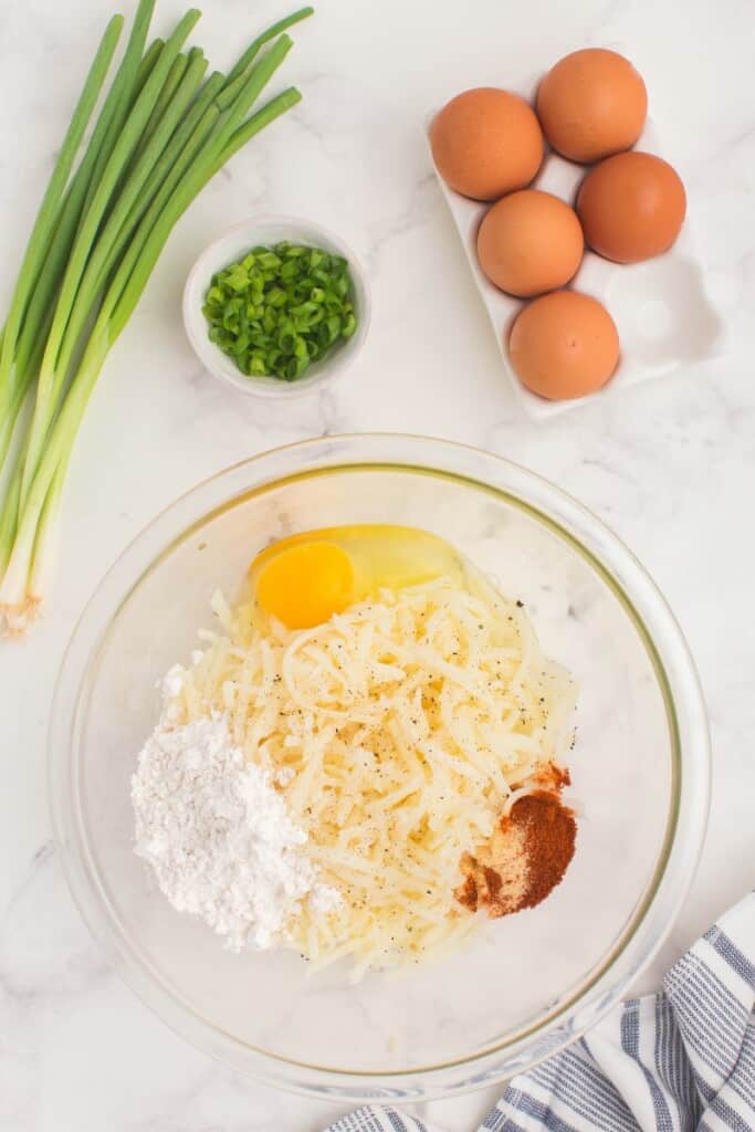 ingredients in clear bowl