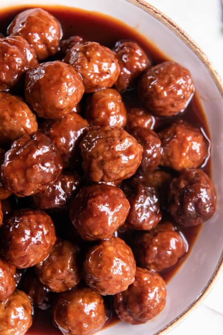 BBQ Grape Jelly Meatballs