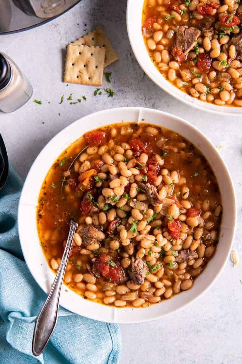 Instant Pot Navy Bean Soup | Everyday Family Cooking