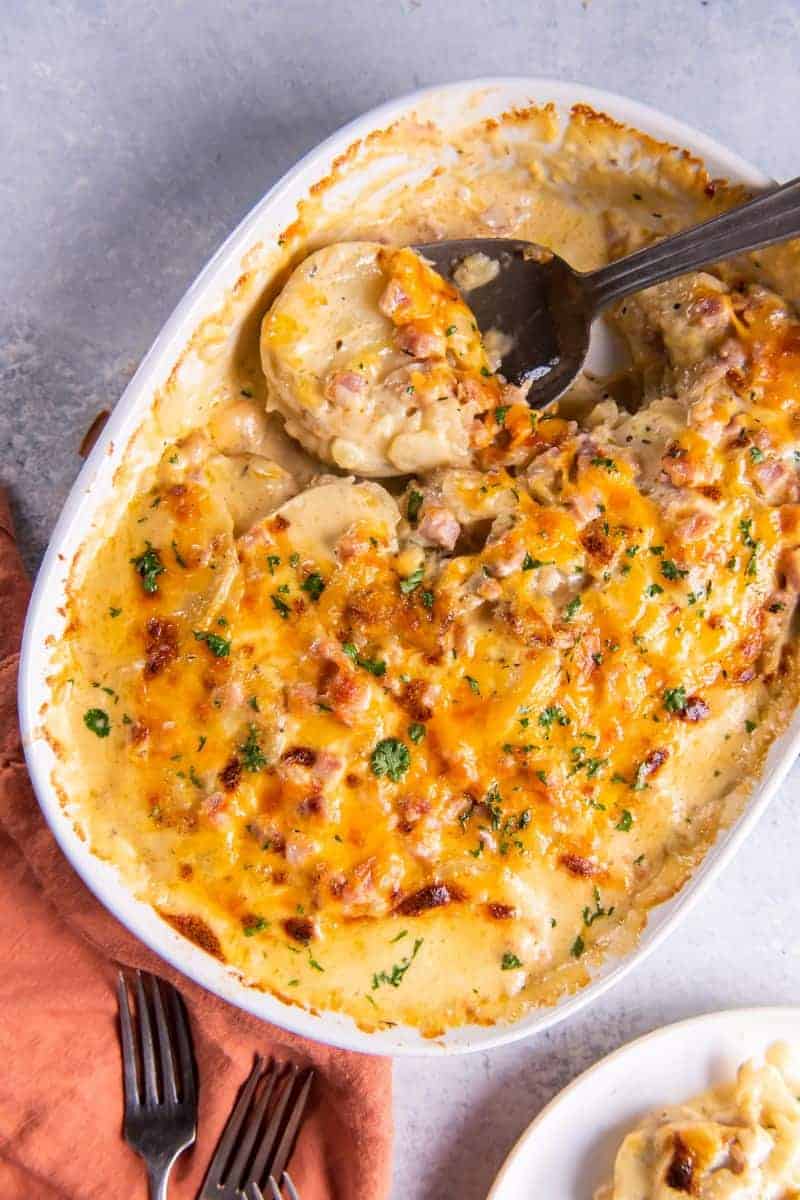 Instant Pot Scalloped Potatoes and Ham | Everyday Family Cooking
