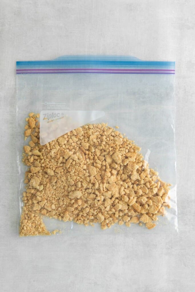 fine crumb in bag