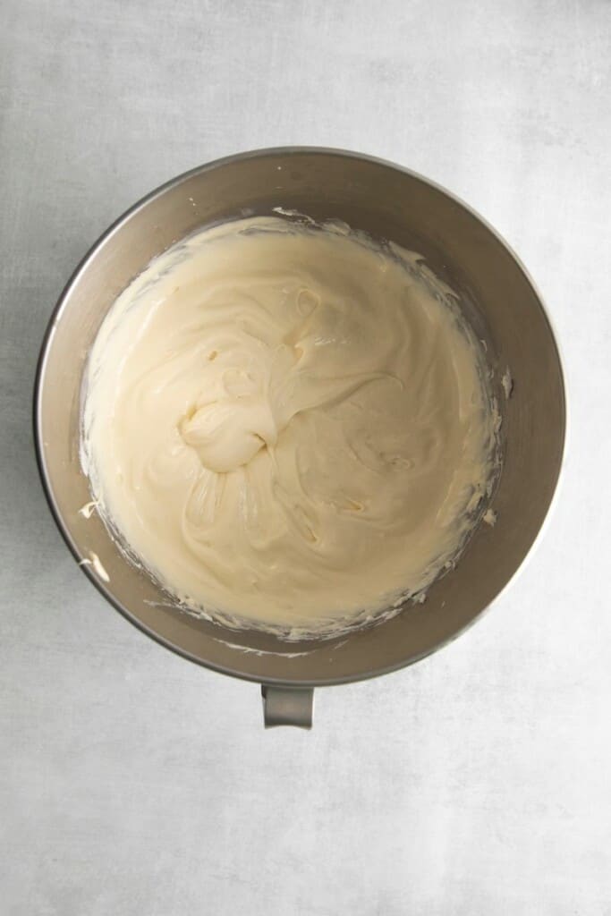 cheesecake filling in a bowl