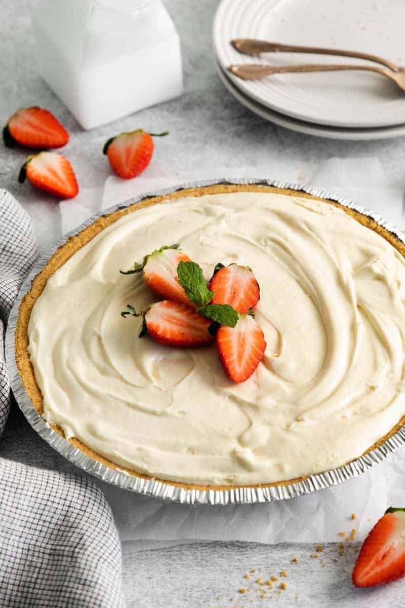 3 ingredient no bake cheesecake everyday family cooking