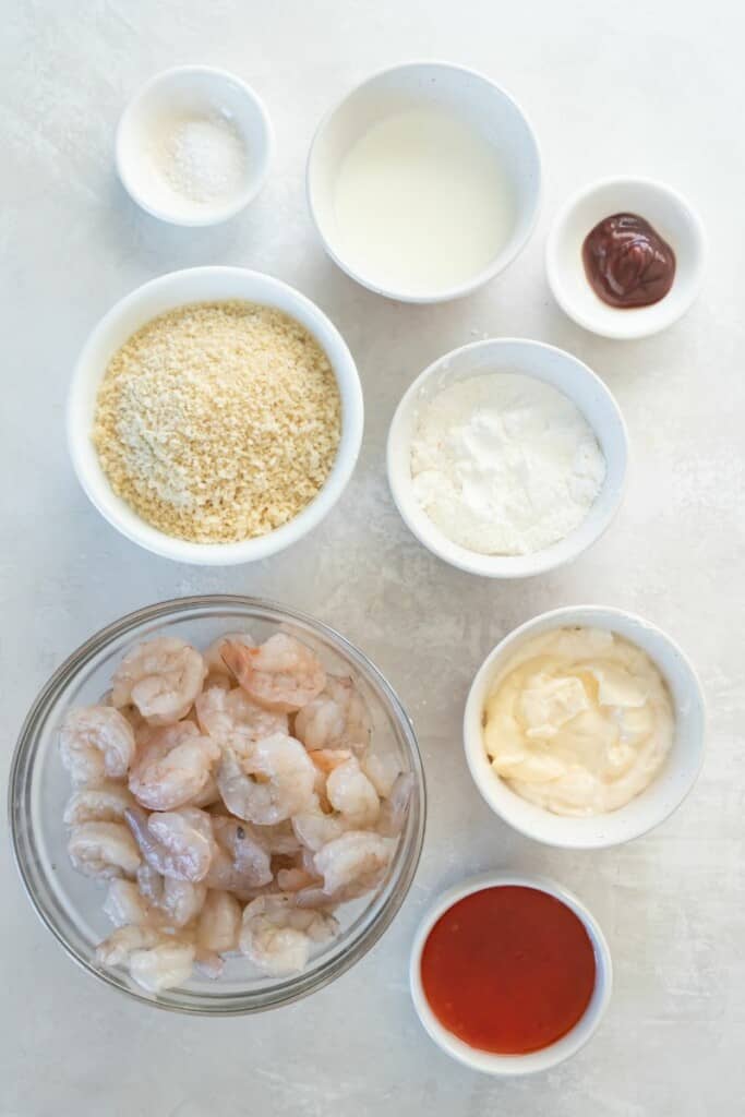 ingredients to make bang bang shrimp