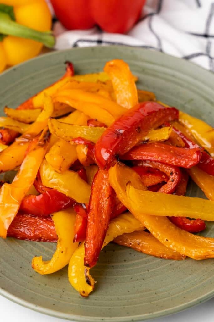 bell peppers on a plate