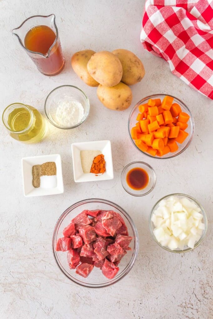 ingredients to make ninja foodi beef stew