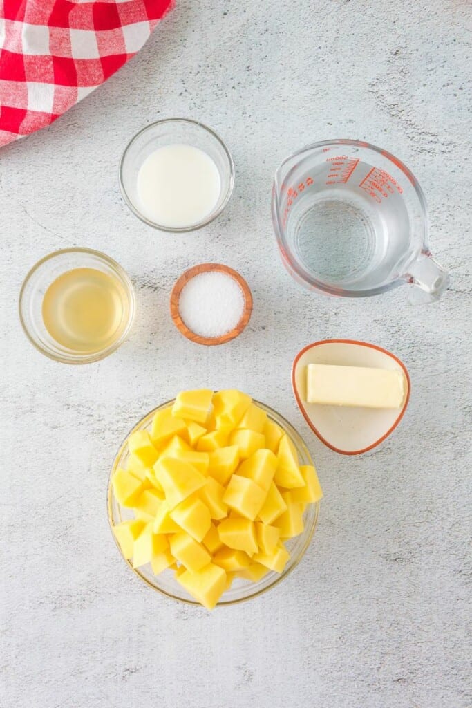 ingredients to make ninja foodi mashed potatoes