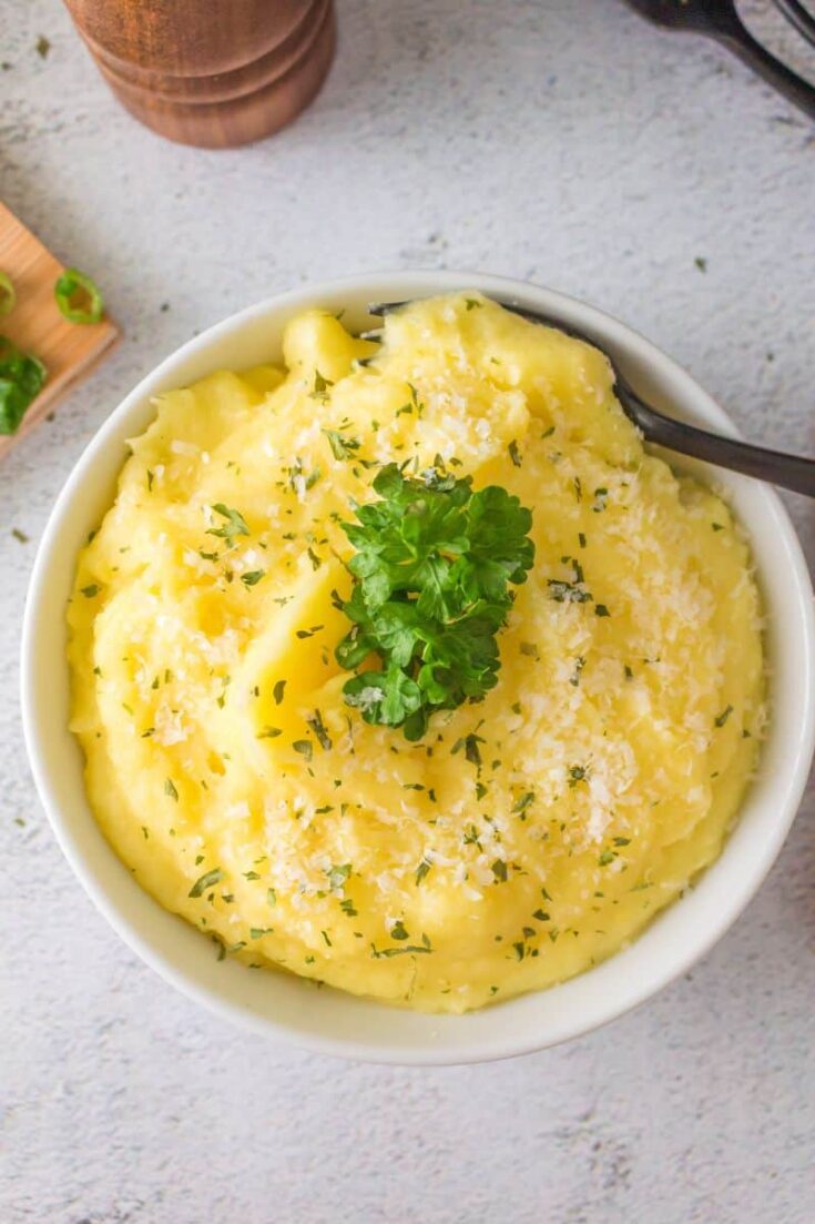 mashed potatoes with fresh herbs