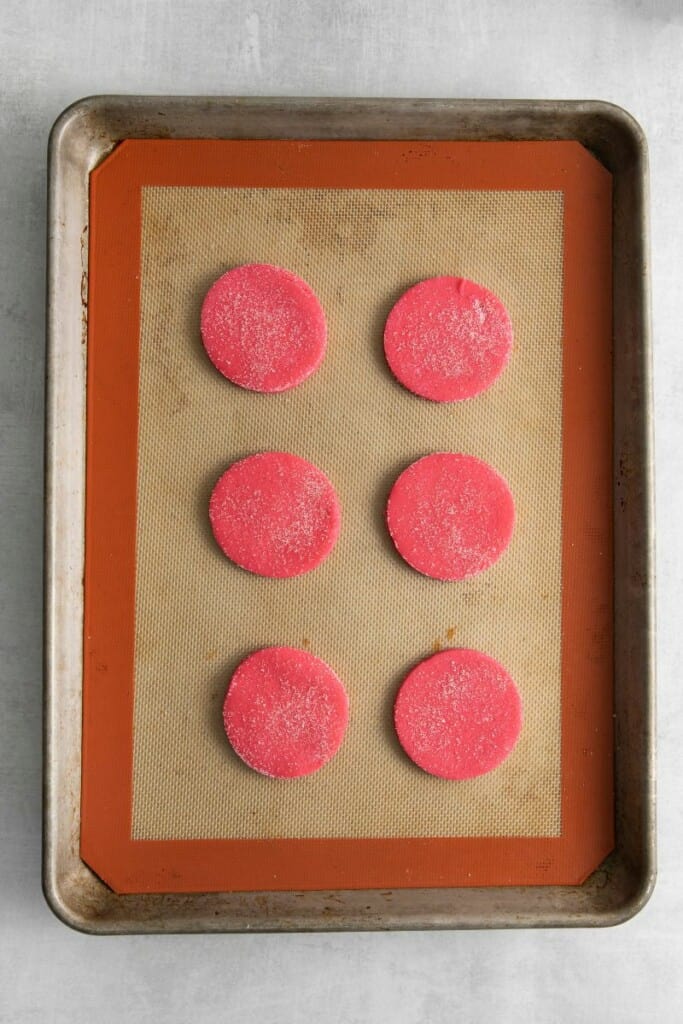 pink sugar cookie dough
