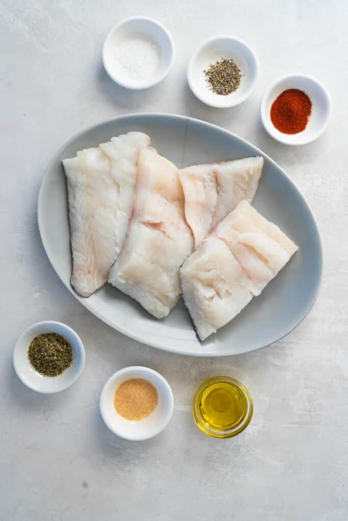 ingredients to make air fryer haddock