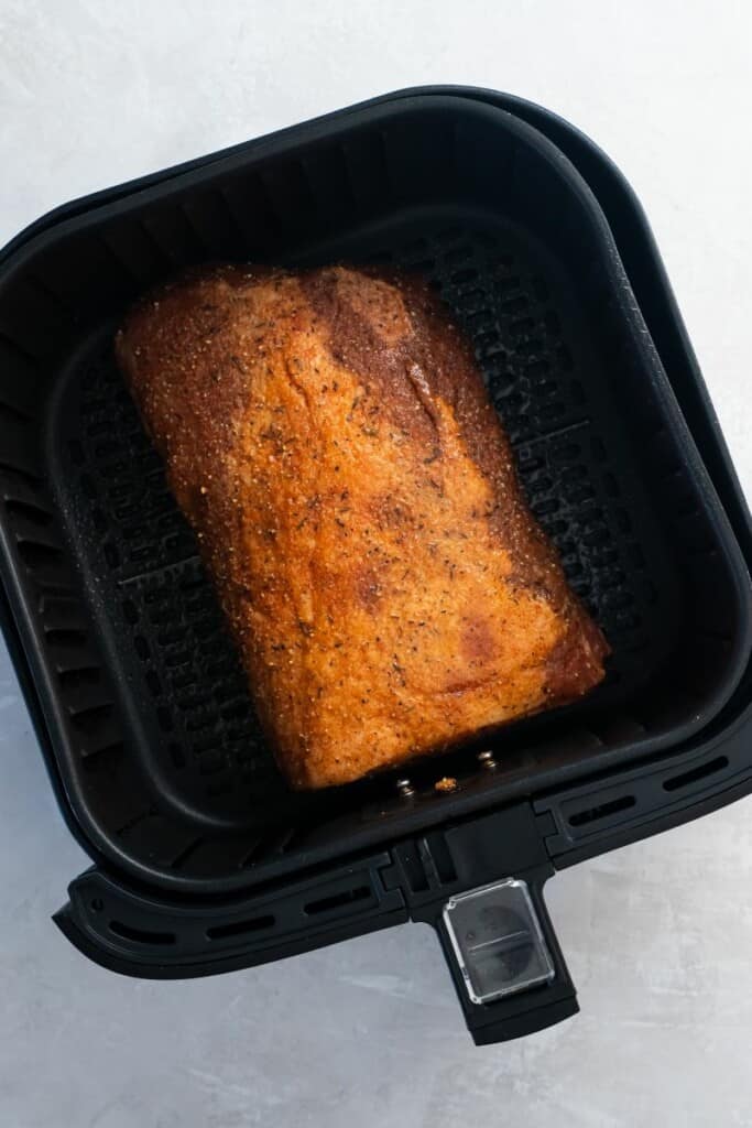 pork roast in air fryer basket