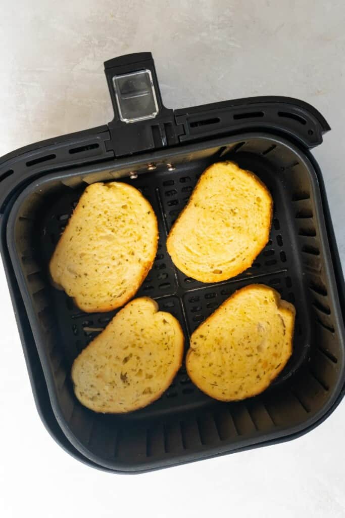 uncooked texas toast in air fryer