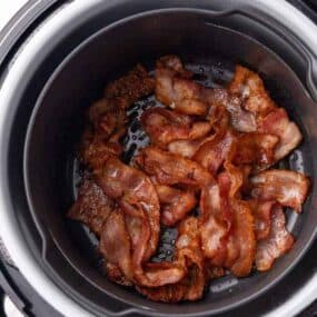 cooked bacon in ninja foodi