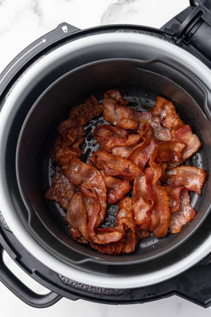 cooked bacon in ninja foodi