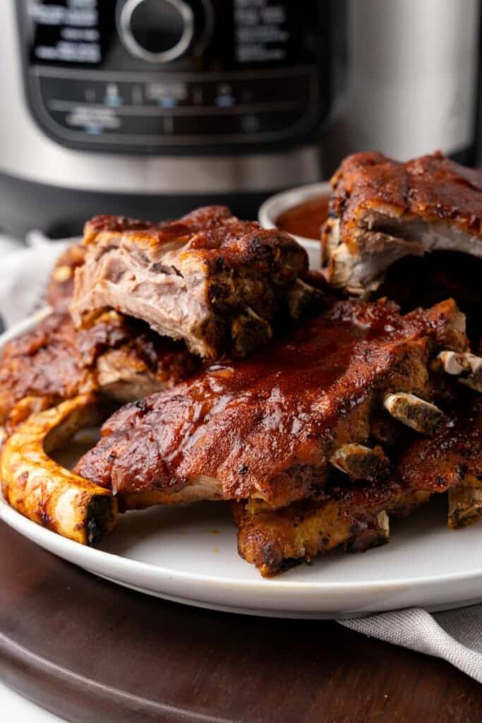 stack of bbq ribs