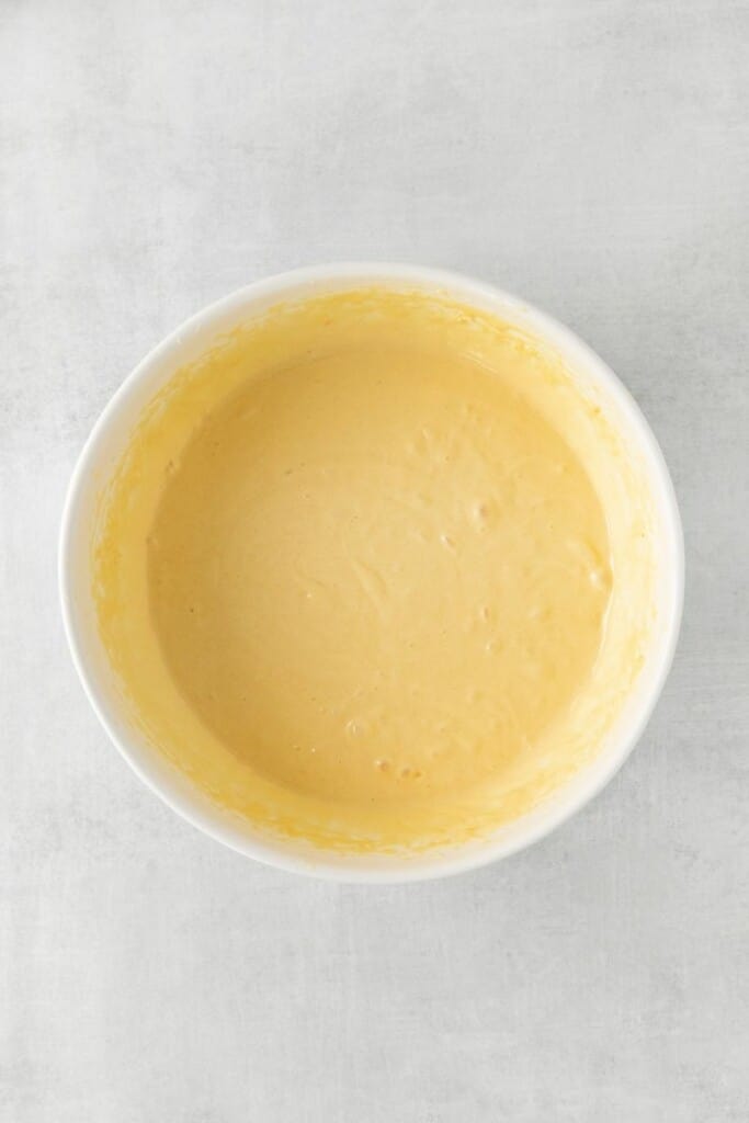cake batter in bowl