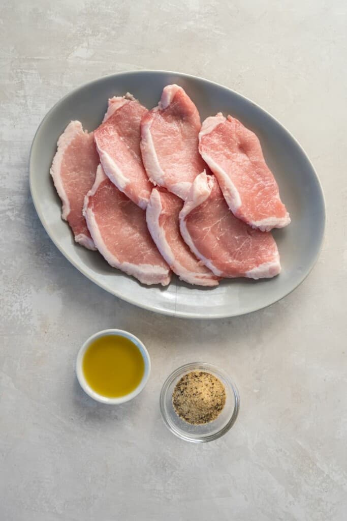 ingredients to make thin pork chops in air fryer