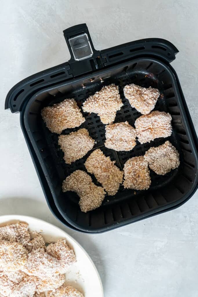 air fryer nuggets in air fryer basket