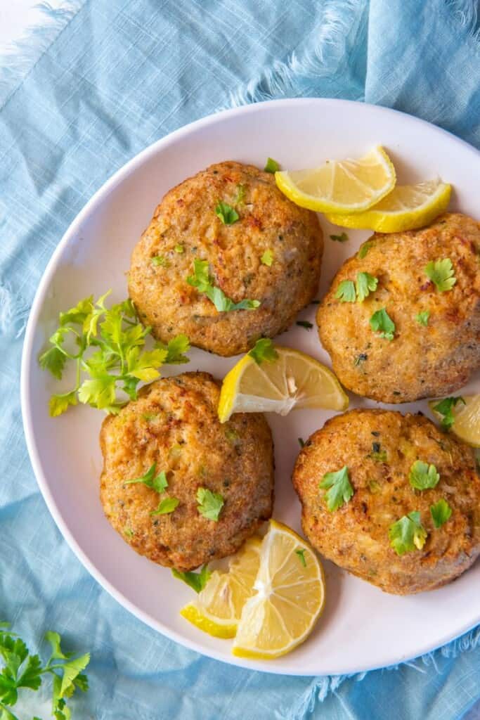 crab cakes on a plate