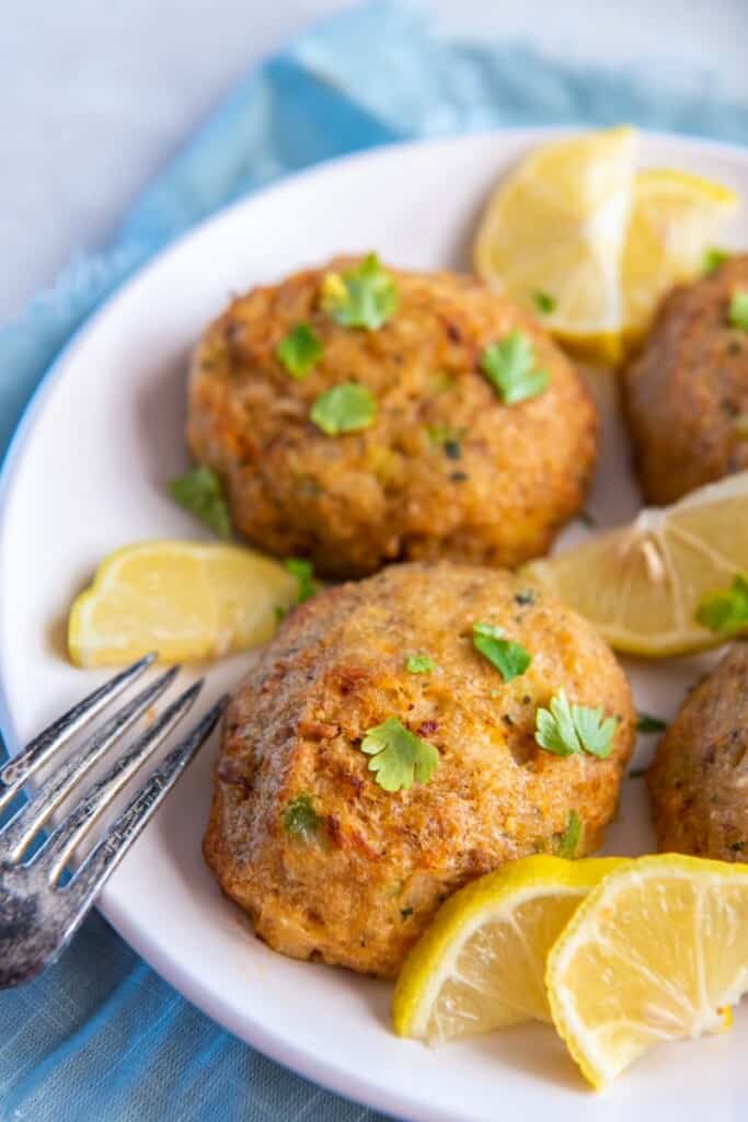 crab cakes on a plate