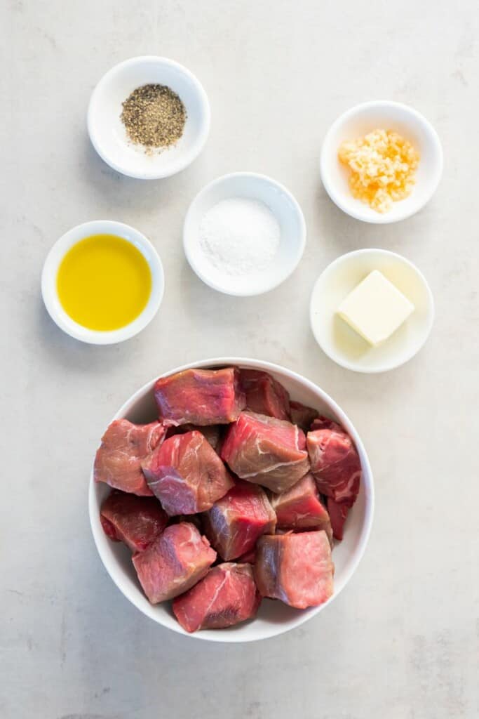 ingredients to make steak bites in the air fryer