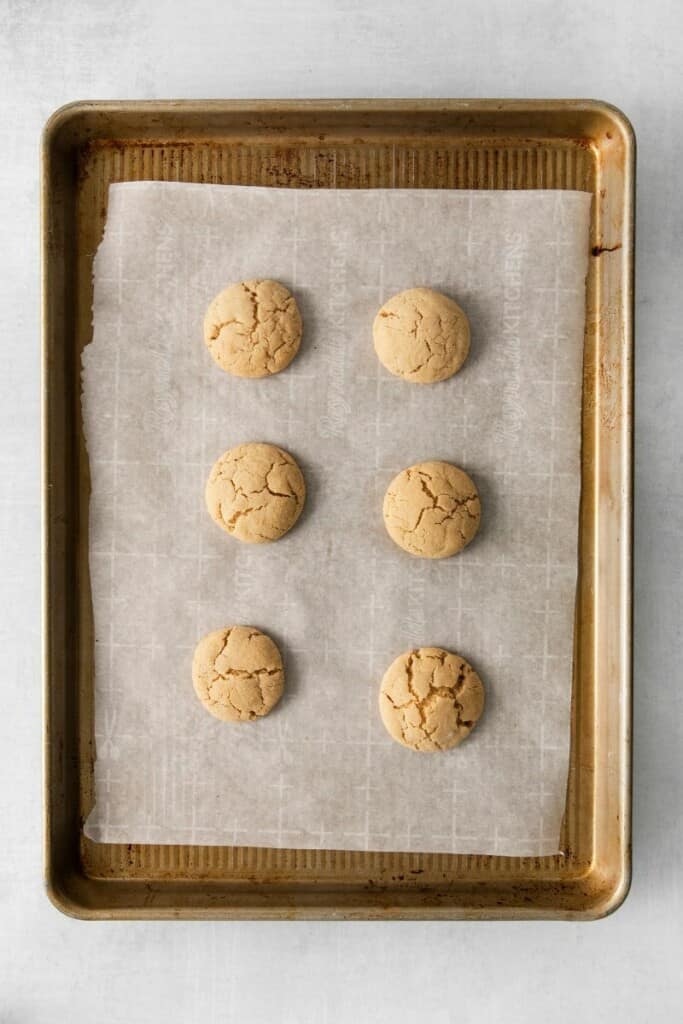 cookie dough on baking sheet