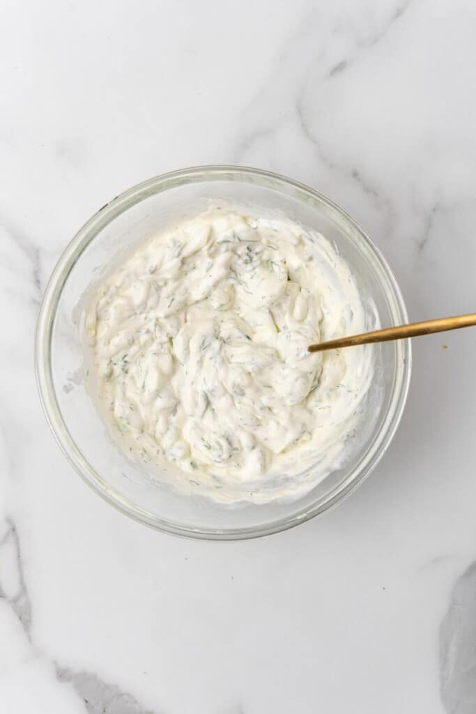 bowl with Tzatziki Sauce