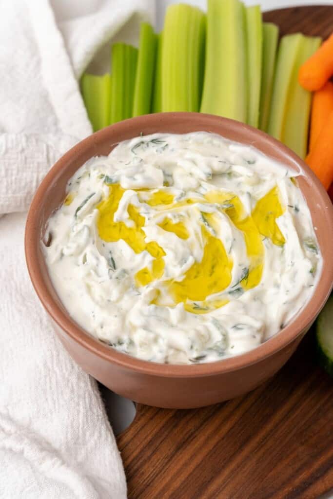 Tzatziki Sauce with oil