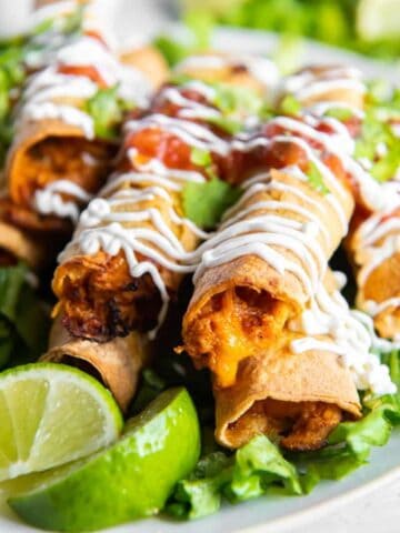 platter of flautas