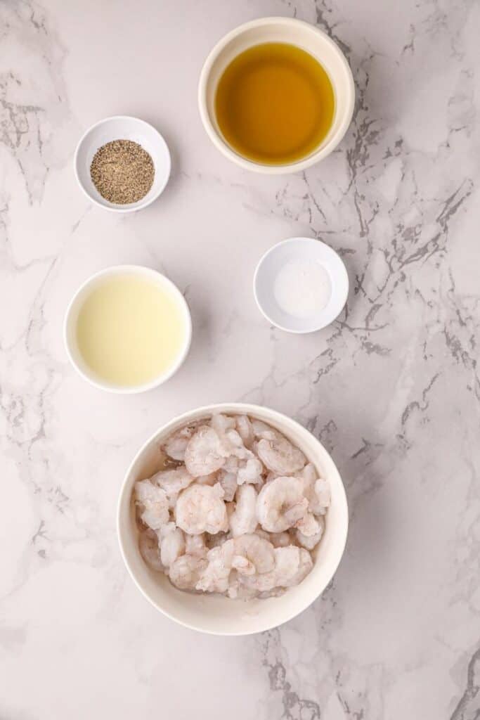 Ingredients needed for air fryer shrimp