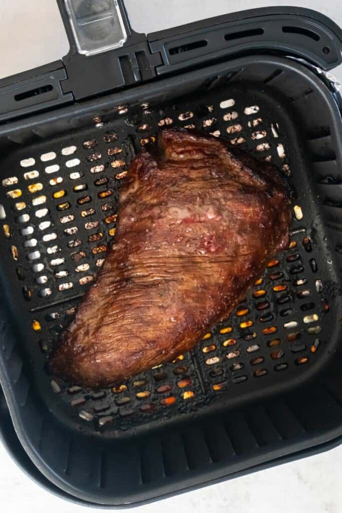 cooked air fried tri tip