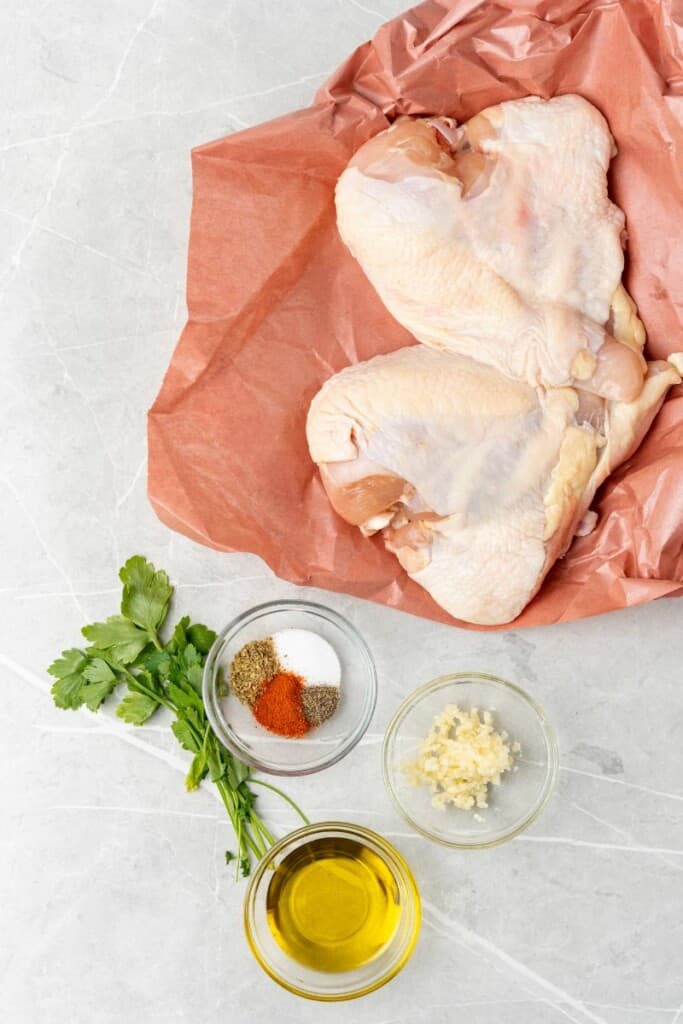 ingredients to make baked split chicken breast